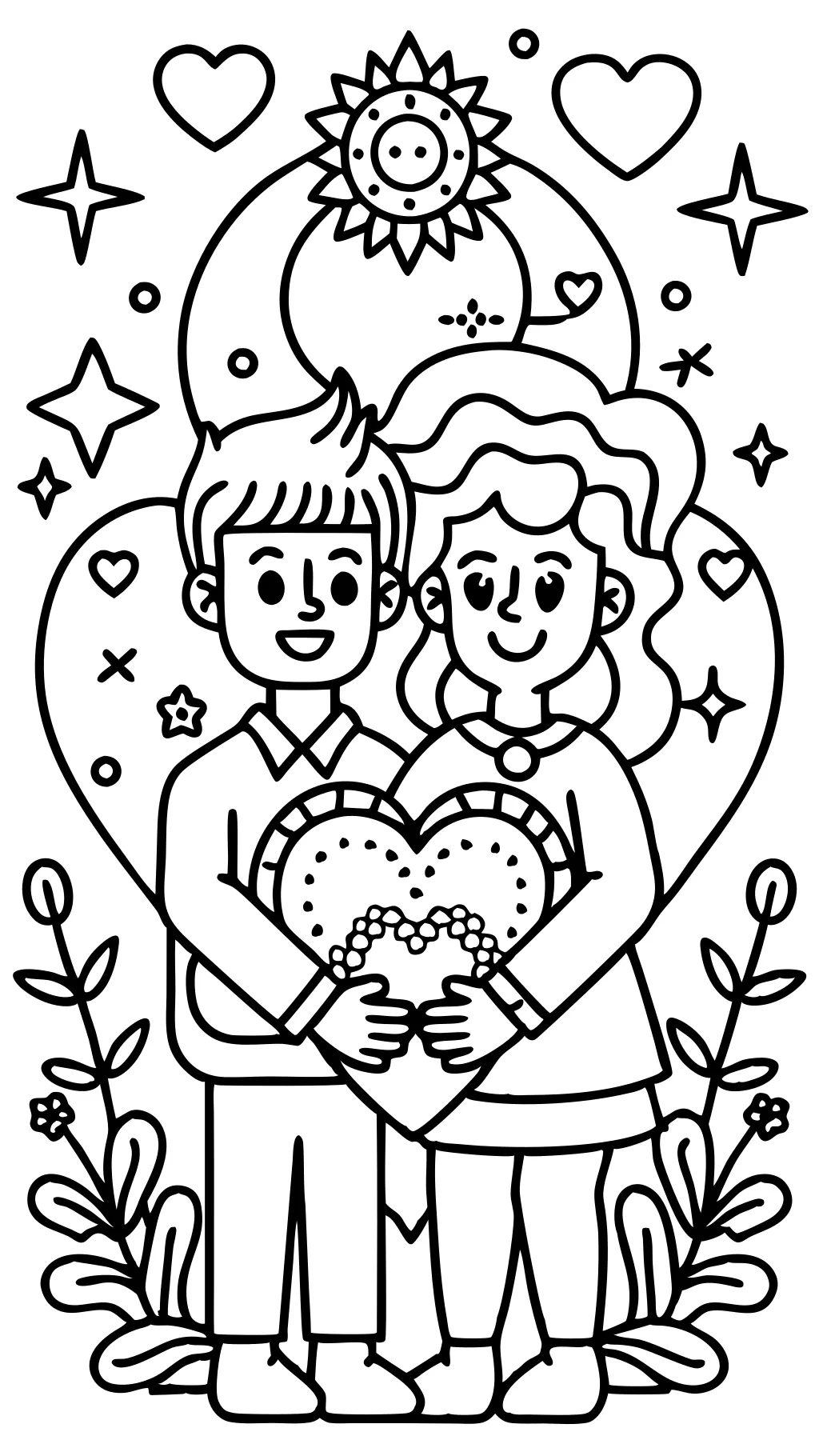 couples coloring pages